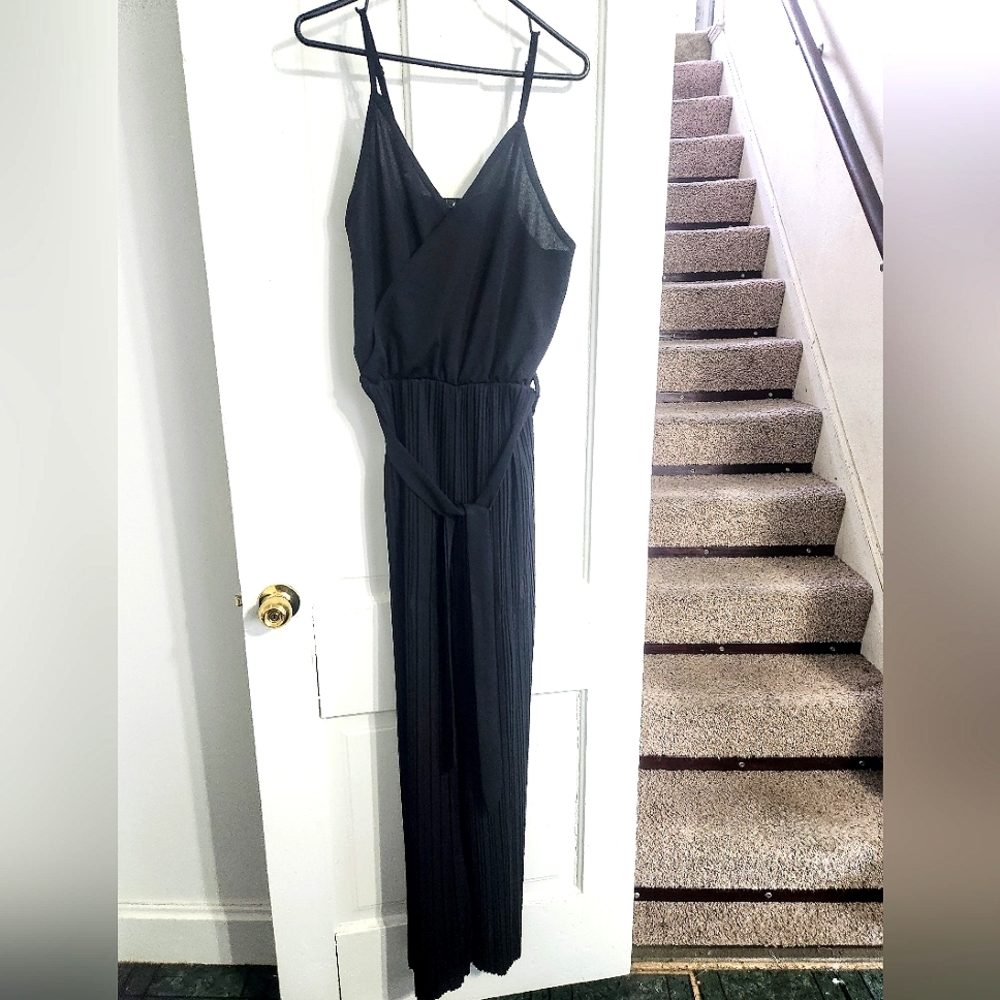 Elegant Black Wide Leg Jumpsuit